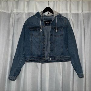 Ookie & Lala Grey Hooded Jean Jacket